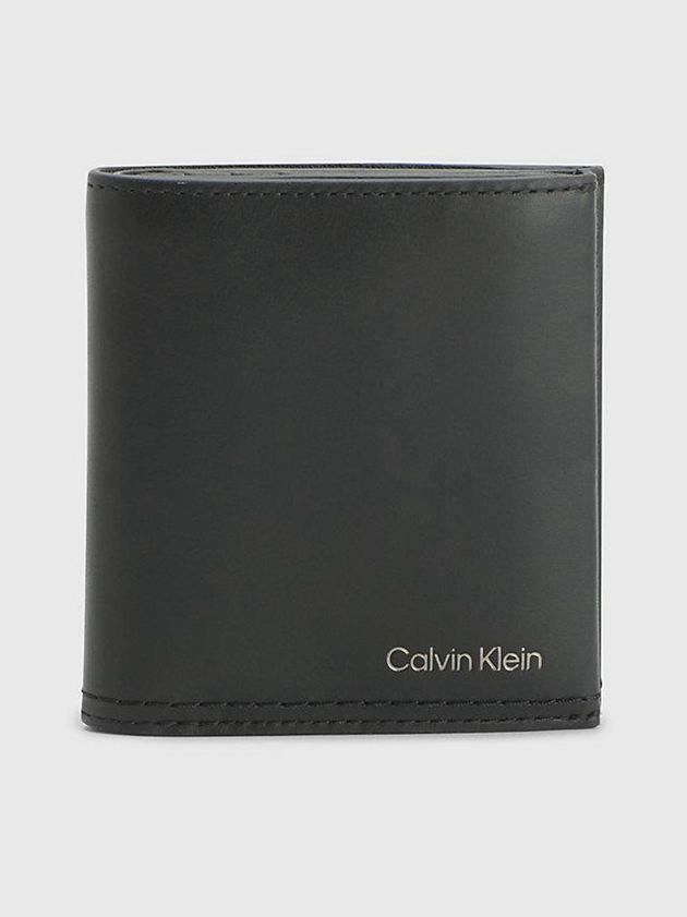 Calvin Klein USA Leather Rfid Billfold Mens Wallet Black 6309172-AG